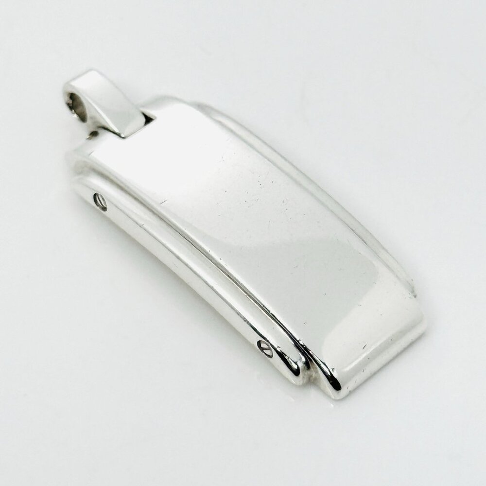 Tiffany & Co Metropolis Dog Tag Pendant in Sterling Silver